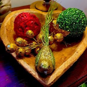 Handmade Heart Dough Bowl